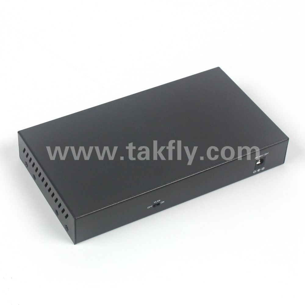 Takfly 1.25G POE Switch with 8 Ethernet Port and 1 Optical Port