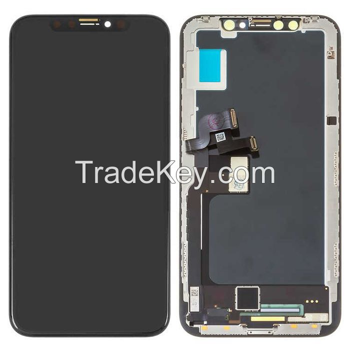 For iPhone X LCD Screen and Digitizer Assembly with Frame Replacement-Black