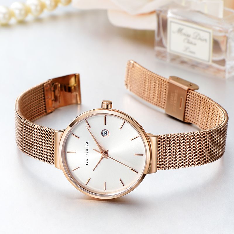 Factory price  women watches ladies steel band wrist quartz watch