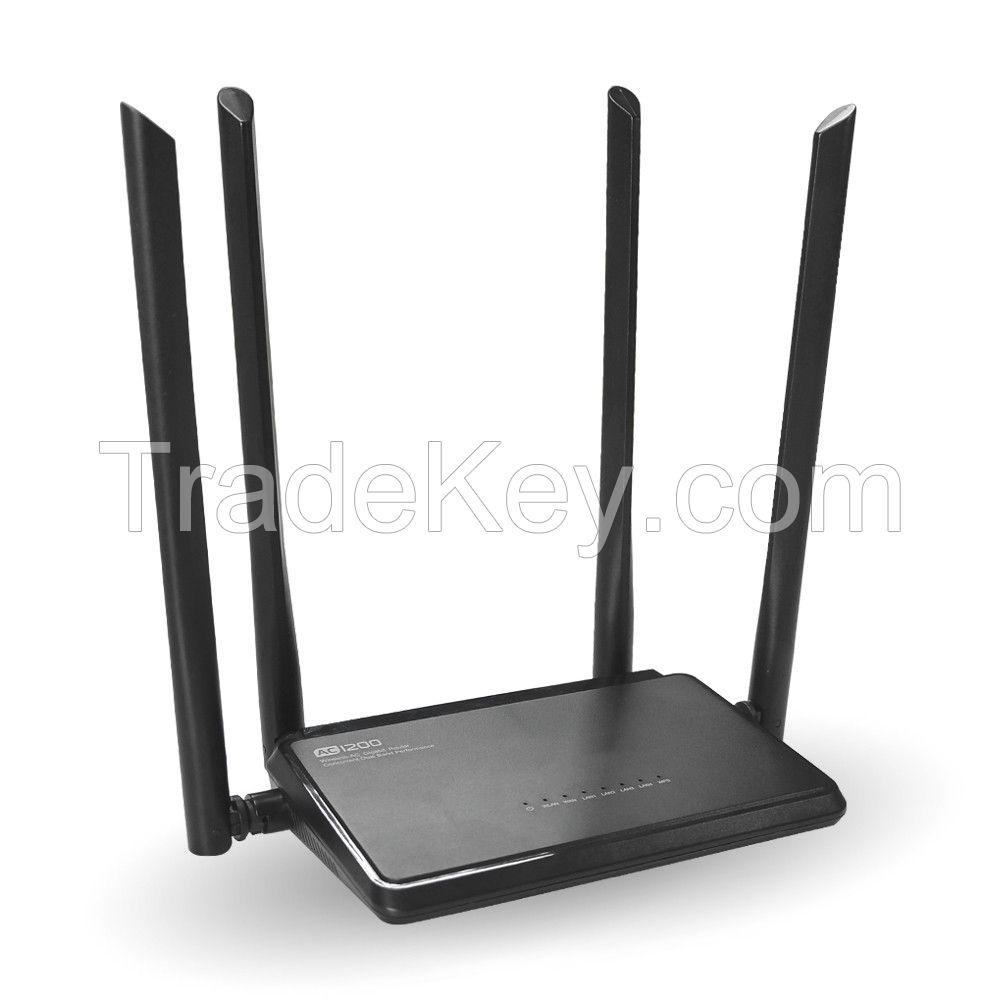 Winstars AC1200 Dual Band Smart WiFi Router Wireless AC 1200Mbps Router 300 Mbps (2.4GHz)+867 Mbps (5GHz) Guest Network 