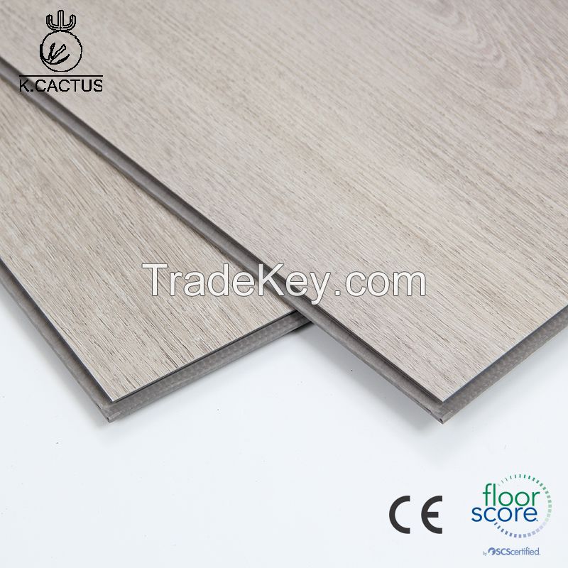PVC Vinyl Floor Wood Surface Vinyl Plank Flooring with Click Design