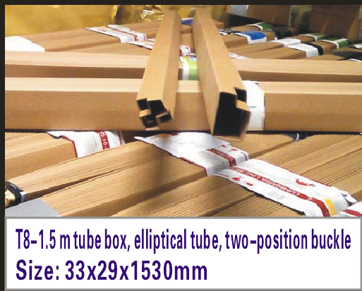 T8 LED tube box China factory glass tube two-head crimping kraft paper