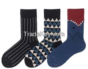 Good quality knee crew ladies comfy thick stripe sport socks