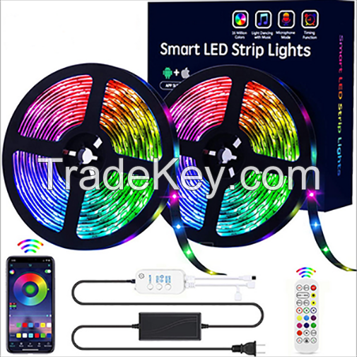 Bluetooth app control rgb led strip lights 5050