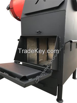 Hot Air Generator/Stove/Boiler/Blower on Solid Fuel (wood, cobs, briquettes, wood waste) 12kw <300m3 