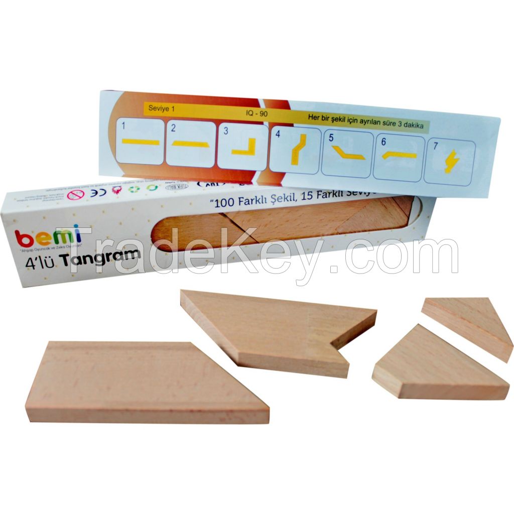 Wooden T Tangram