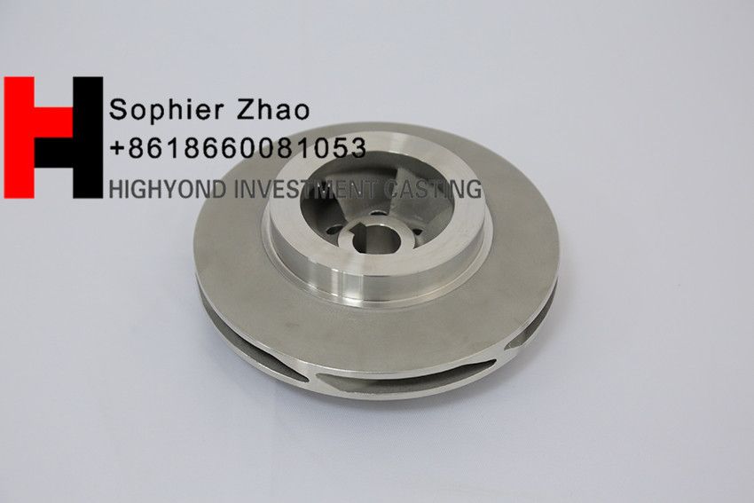 OEM Customized stainless steel 316 Silica sol investment casting closed impeller for pump, sand pump impeller