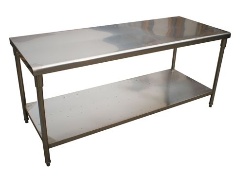 stainless steel kitchen table