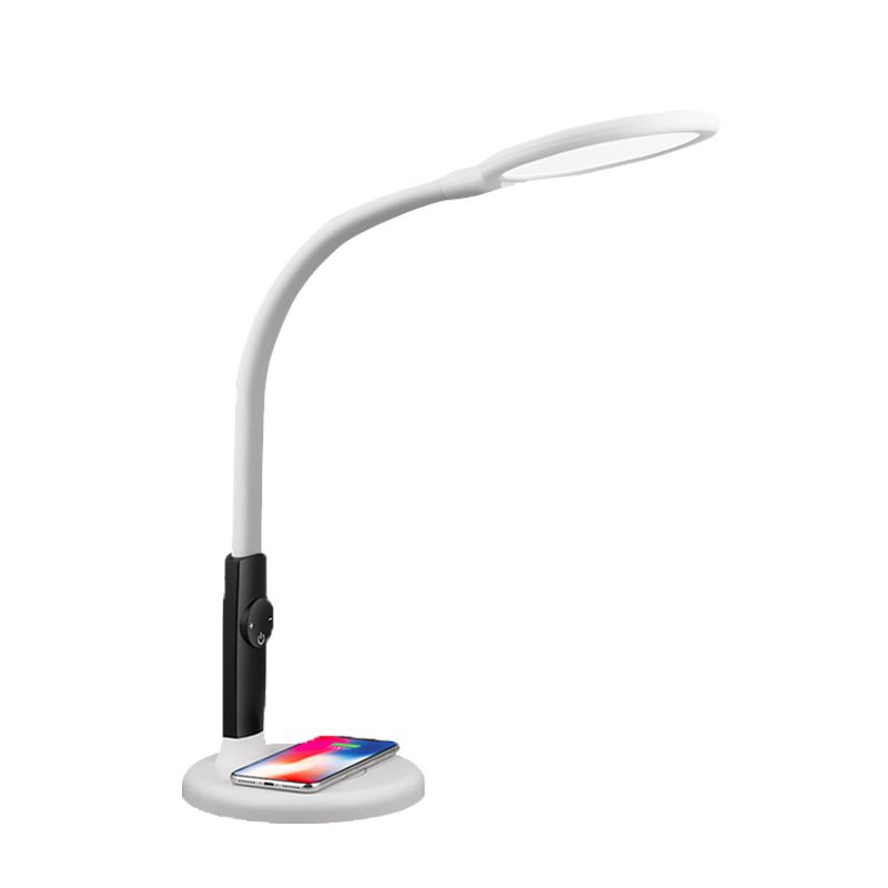 Modern Decrease blue light RA>92 Eye Caring CCT Brightness Dimmable Swing Arm Desk Lamp LED Table Lamp With Wireless Charger 