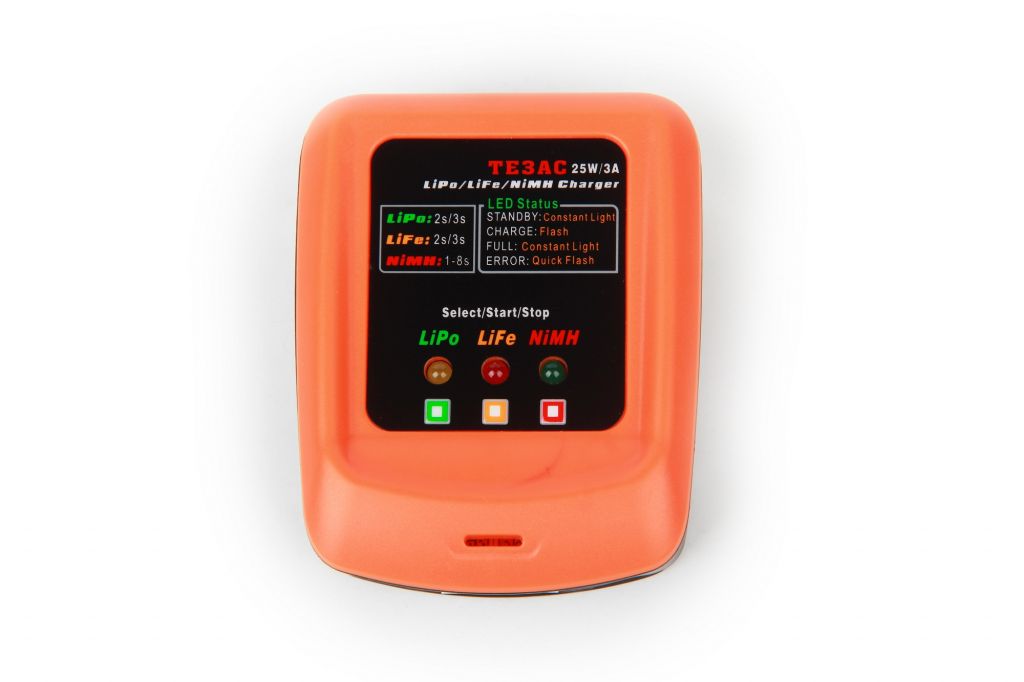 TE3AC 1-3 Cells Lixx 1-10S Nixx Orange Battery Charger