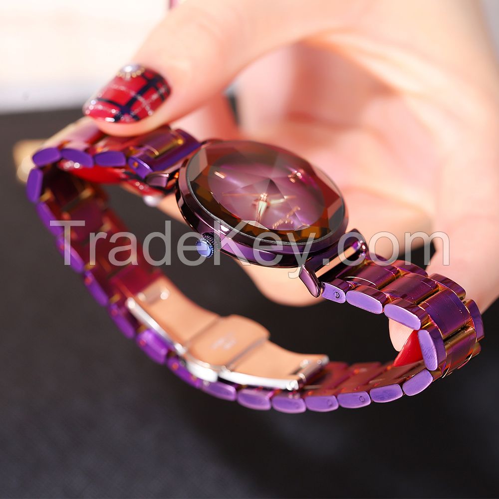 Wholesale custom logo Women stylish waterproof Starry Sky Watch Quartz Stainless Steel OEM Minimalist Watch