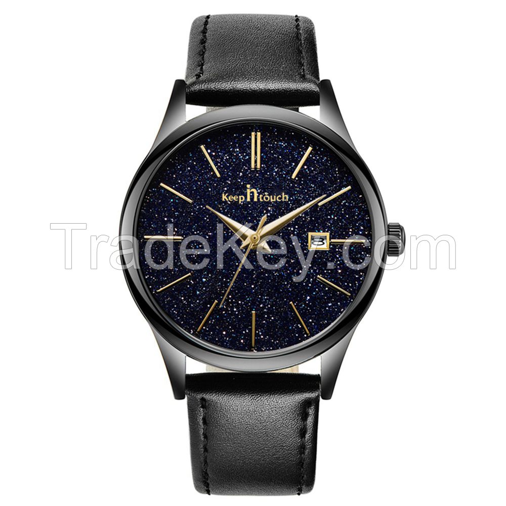 New Low-key Men's Quartz Wristwatch Minimalist Connotation Mesh Watch
