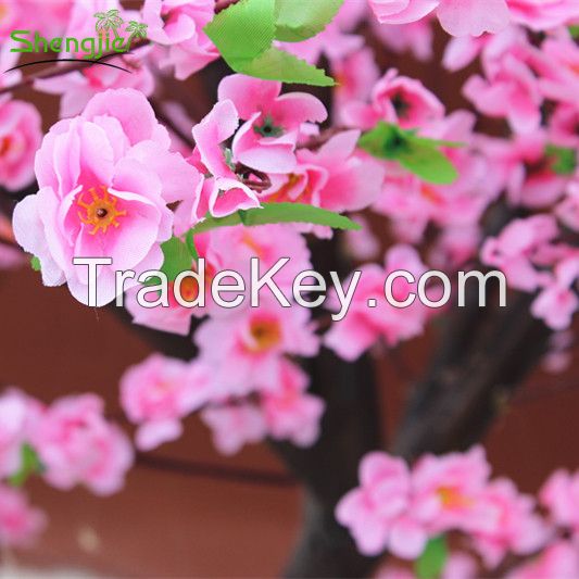 Artificial peach blossom wedding flower tree