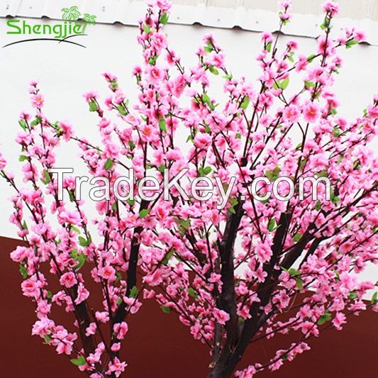 Artificial peach blossom wedding flower tree