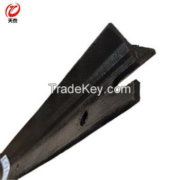 new type y post 1800mm black coated steel y star picket