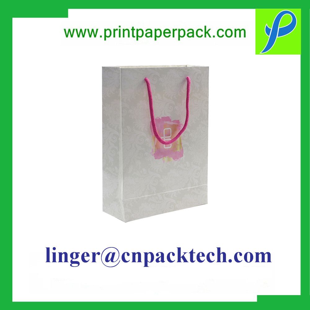 Bespoke Hot Stamping Punching Handle Gift Paper Bag, Fashion Craft Logo Printed Shopping / 