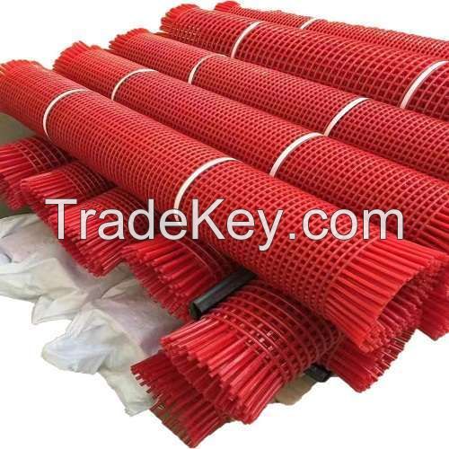 Tensioned polyurethane fine screen mesh