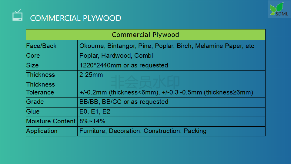 film faced plywood fancy commercial plywood MDF