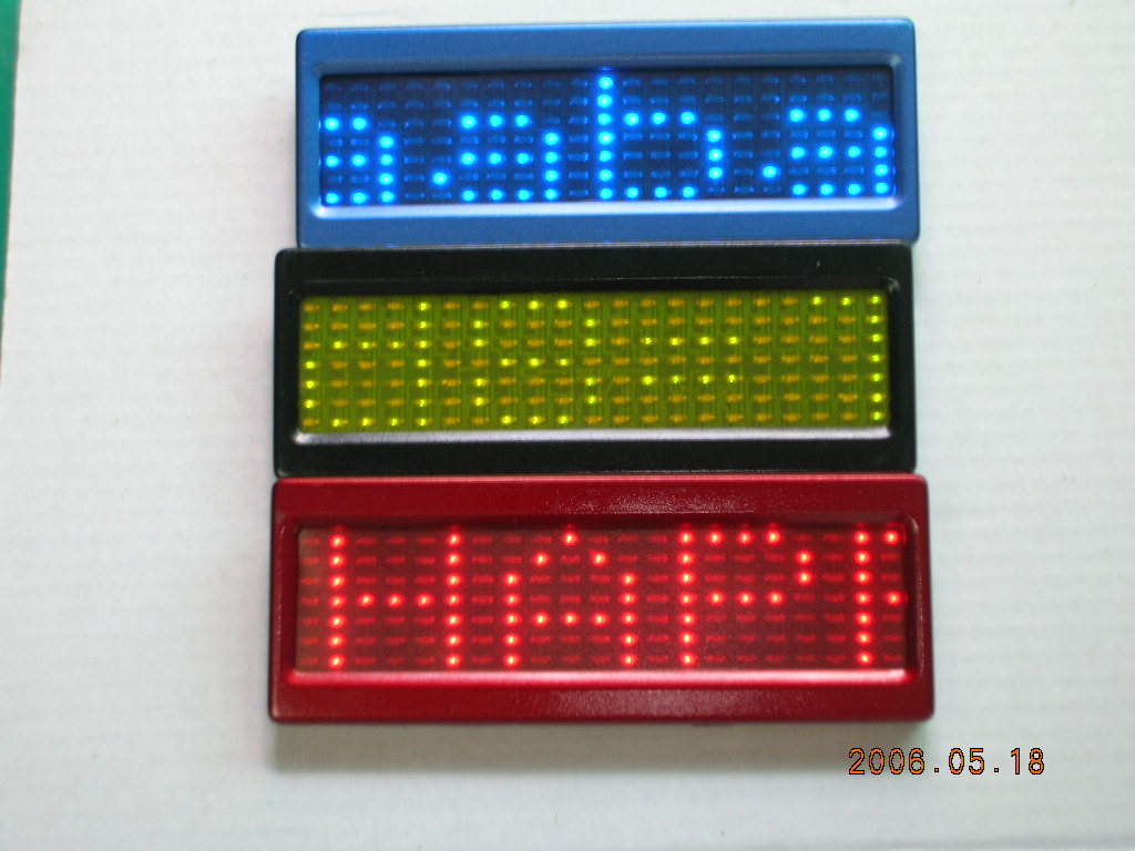 led name badge