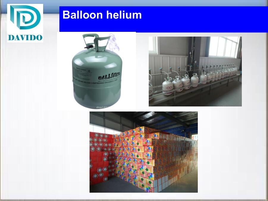 Seamless balloon helium gas cylinder