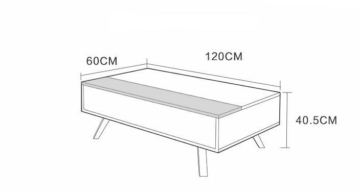 contemporary lift up  coffee table tea table for living room   