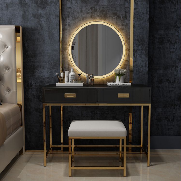 high gloss dressing table makeup table with  stool