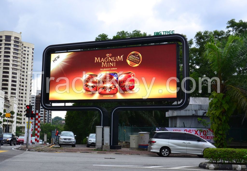 Outdoor full color P6/P8/P10/P16 LED display billboard or panel