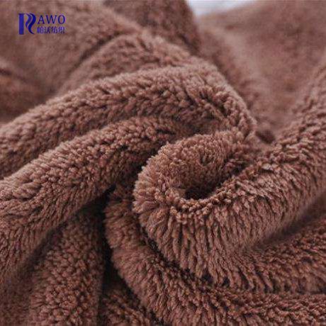 Custom color grey upholstery blanket fleece fabric coral fleece for bl