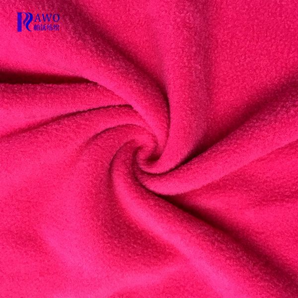 High quality polar fleece with solid colour and 100% polyester knittin