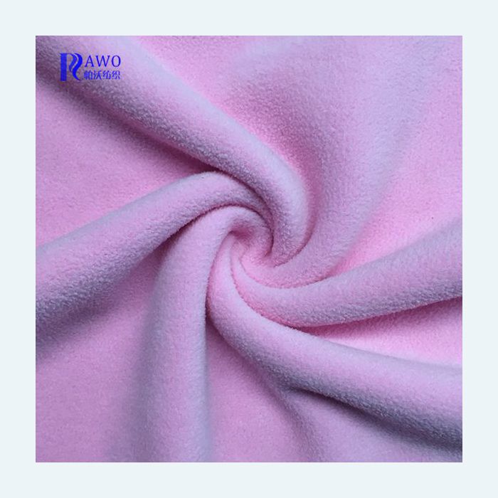 High quality polar fleece with solid colour and 100% polyester knittin