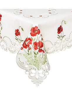 Embroidery flower table runners