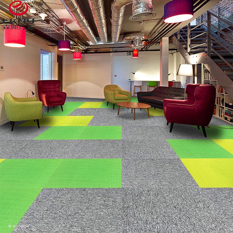 Colorful Customized pvc or bitumen backing commercial carpet tile office carpet tile for home hotel commercial carpet tiles