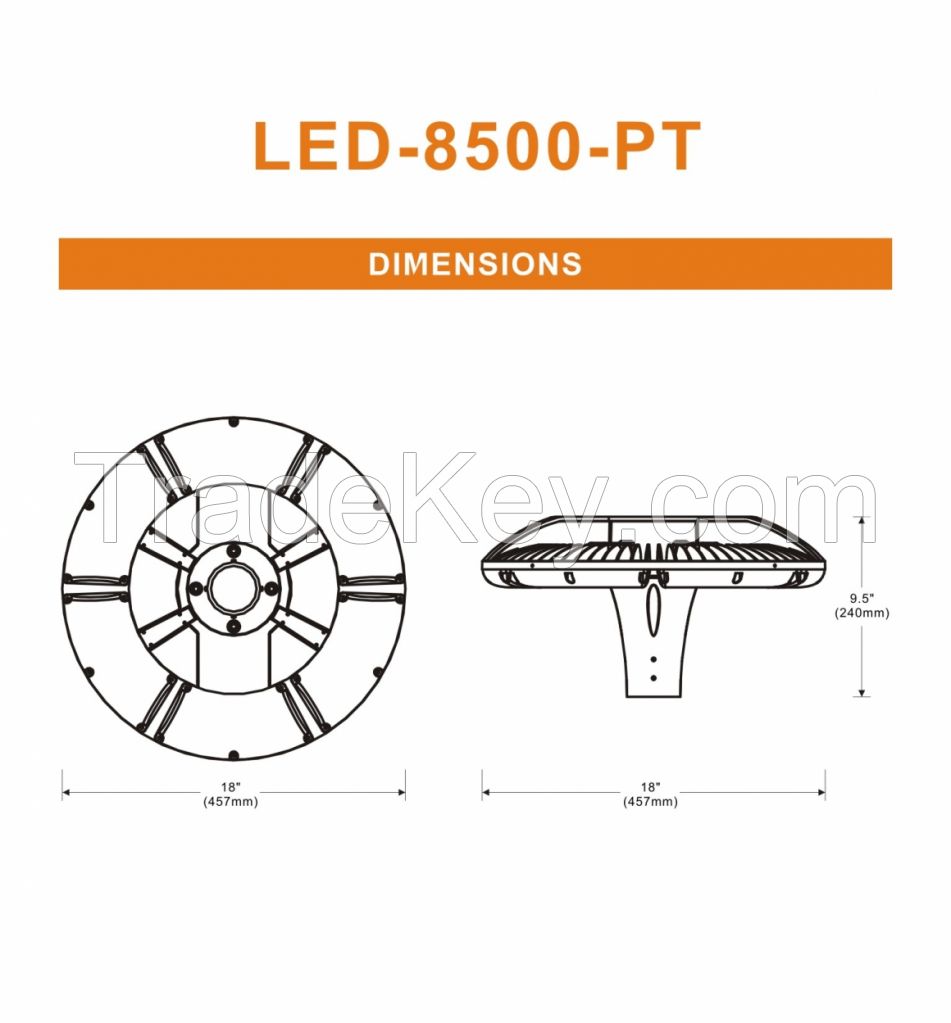 LED post top light   ( LED-9800)