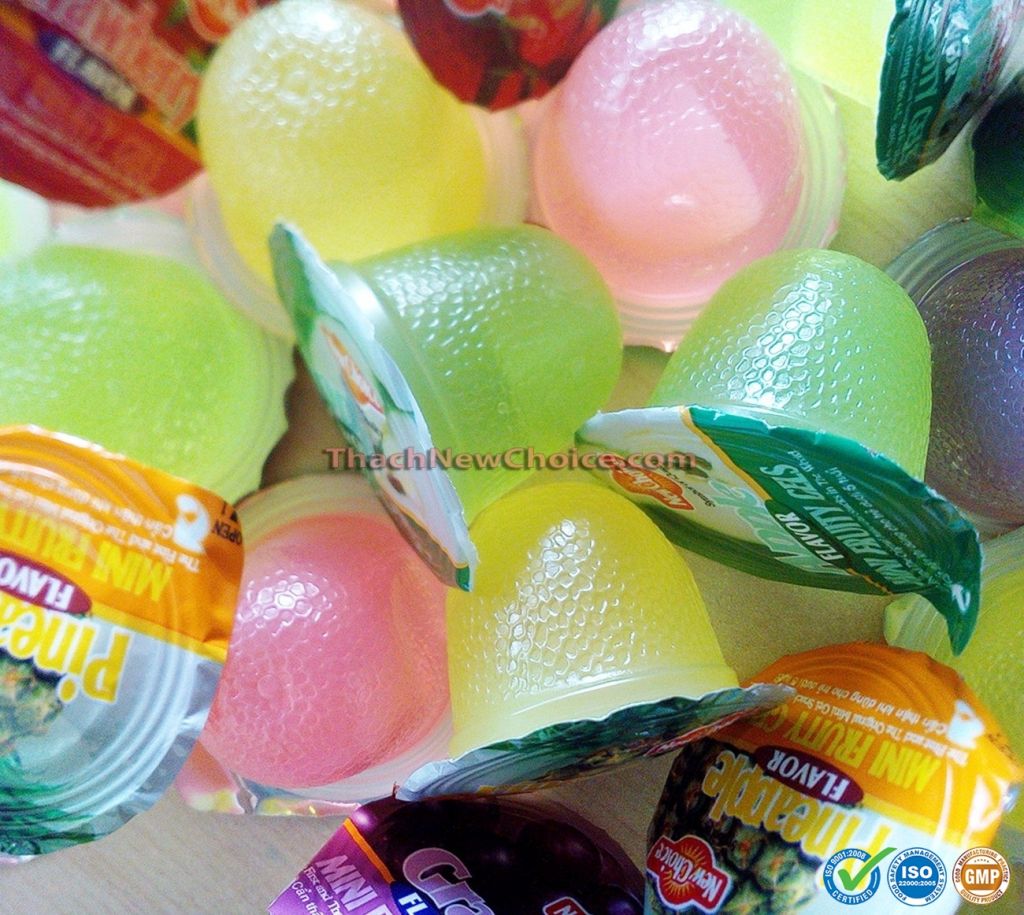 Assorted Flavor Mini Fruity Gels (1000g/jar)