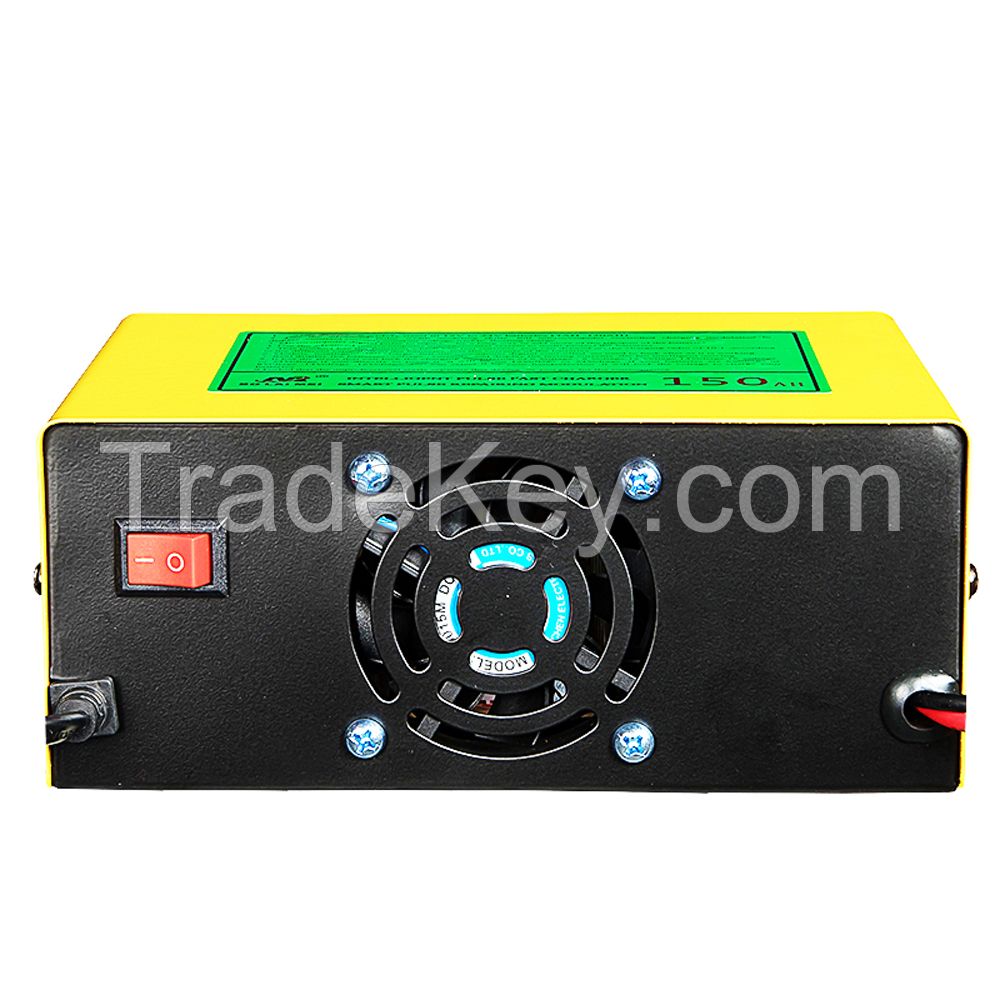 6V 12V 24V Portable Intelligent Pulse Battery Charger With Digital Display For Lead Acid Batteries