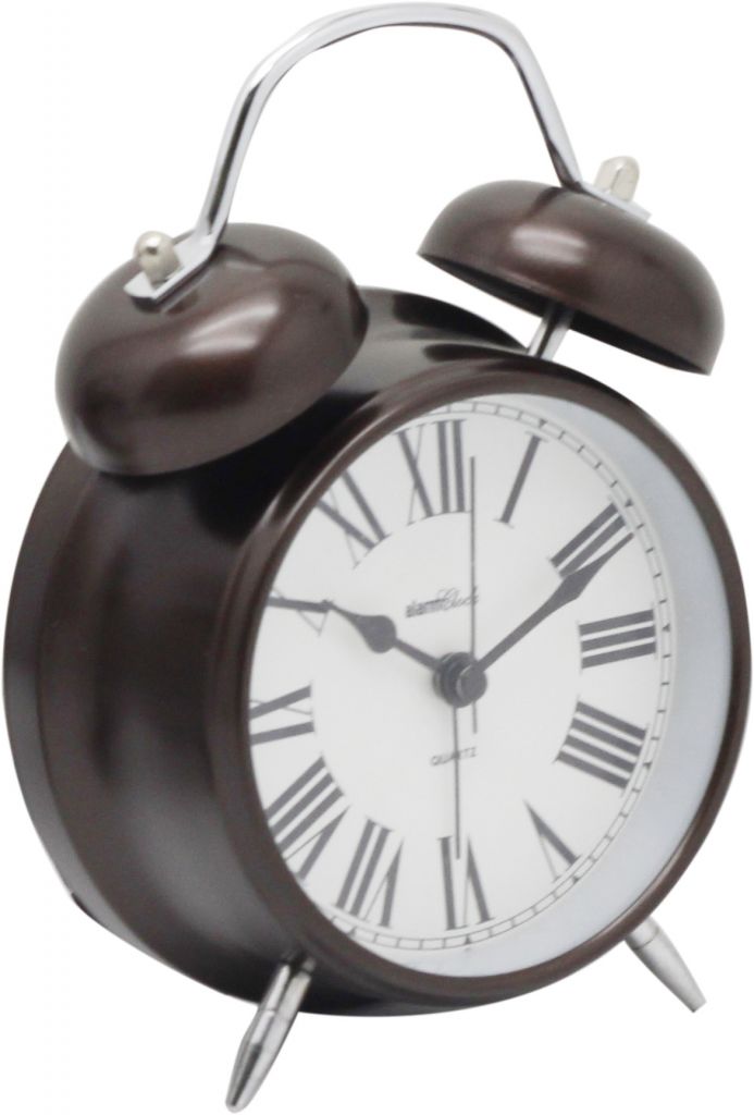 Vintage custom double rings metal alarm clock