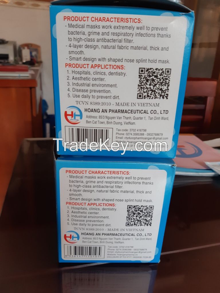 3 Ply Surgical Mask BFE 99% VFE 99% Lab tested, ISO, CE, FDA VietNam