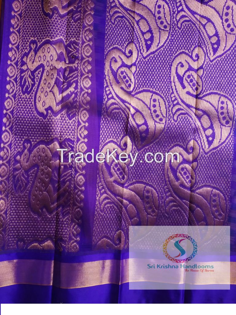 Cotton silk sarees HF Zari