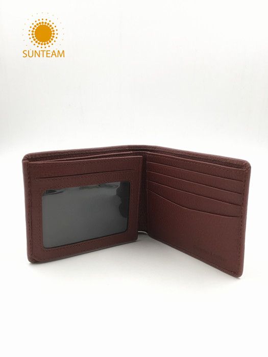 men's slim leather wallet supplier, front pocket leather wallet manufacturers, Money Clip leather wallet supplier