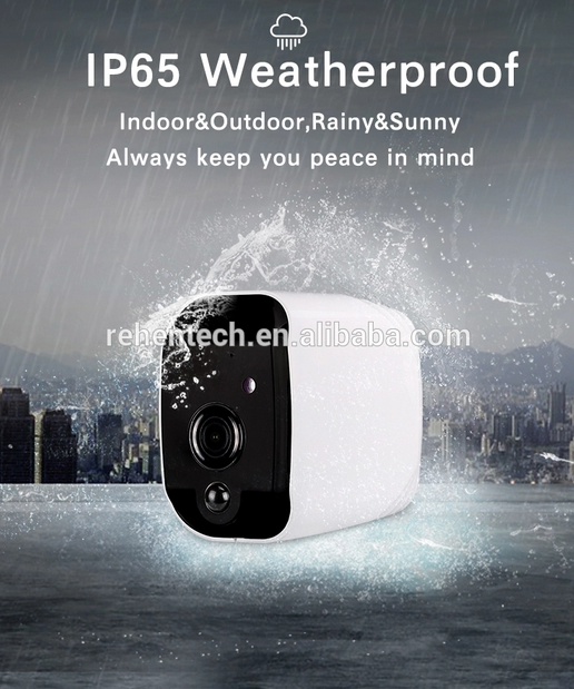 Rehent wire-free outdoor IP camera WiFi CCTV camera 2.0MP pir security