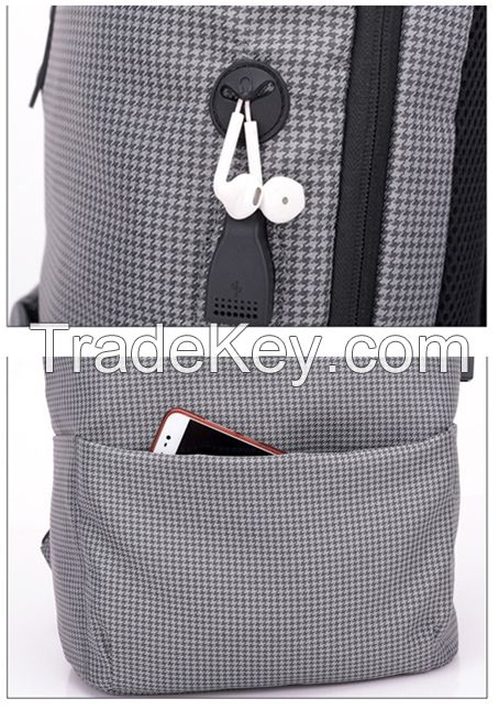Travel Laptop Backpack 15.6             Waterproof for Men & Women, Business Computer Backpack Work Daypack Padded with USB Charging Port, Fashion College Bookbag Rucksack (Grey)