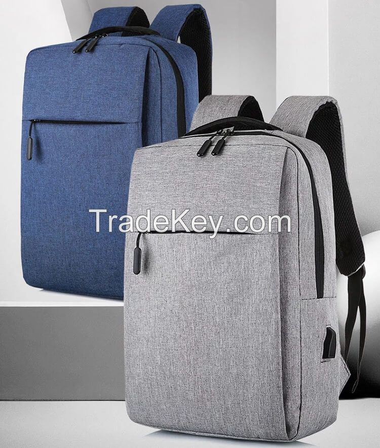 Travel Computer Backpack, Business Laptop Backpack with USB Charging Port  Water Resistant Computer Bag Fits Computer up to 15.6-inch for Man and Woman