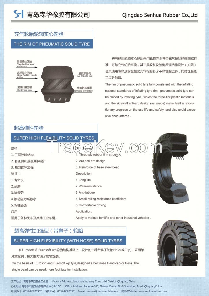 SOLID TYRE FOR TRUCK$FORKLIFT