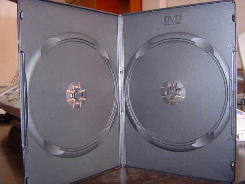 7mm single/double black dvd case