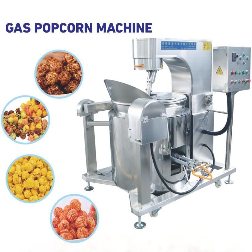 butterfly  mushroom gas heated popcorn mixer machine /equipment /pot with cheap price