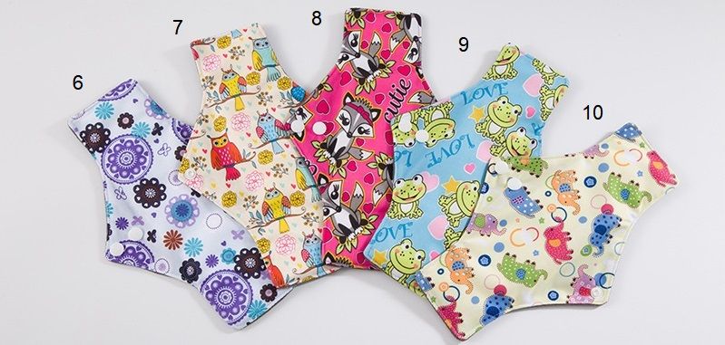 Bamboo Reusable Sanitary Pads (New Pattern) - Cloth Sanitary Pads | Bladder Support &amp; Incontinence Pads | Reusable Menstrual Pads