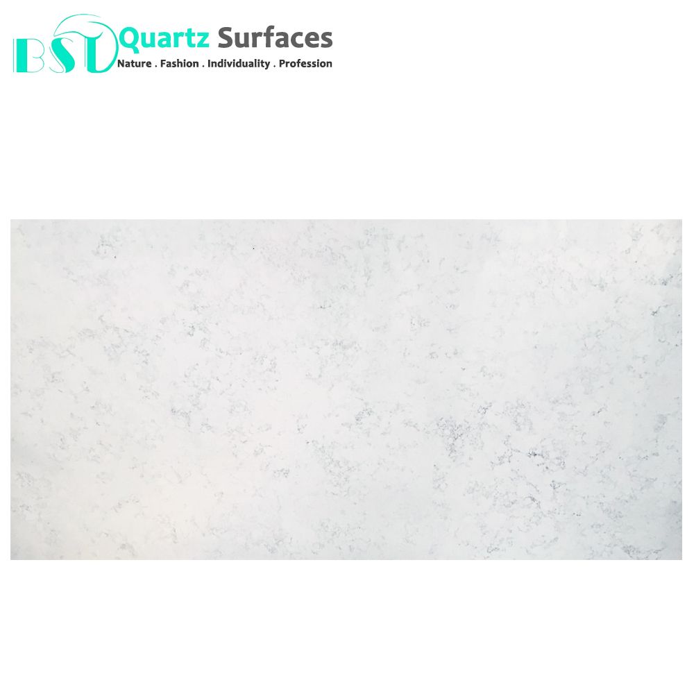 Italy Bianco Carrara Quartz Stone Countertop, Quartz Table Top