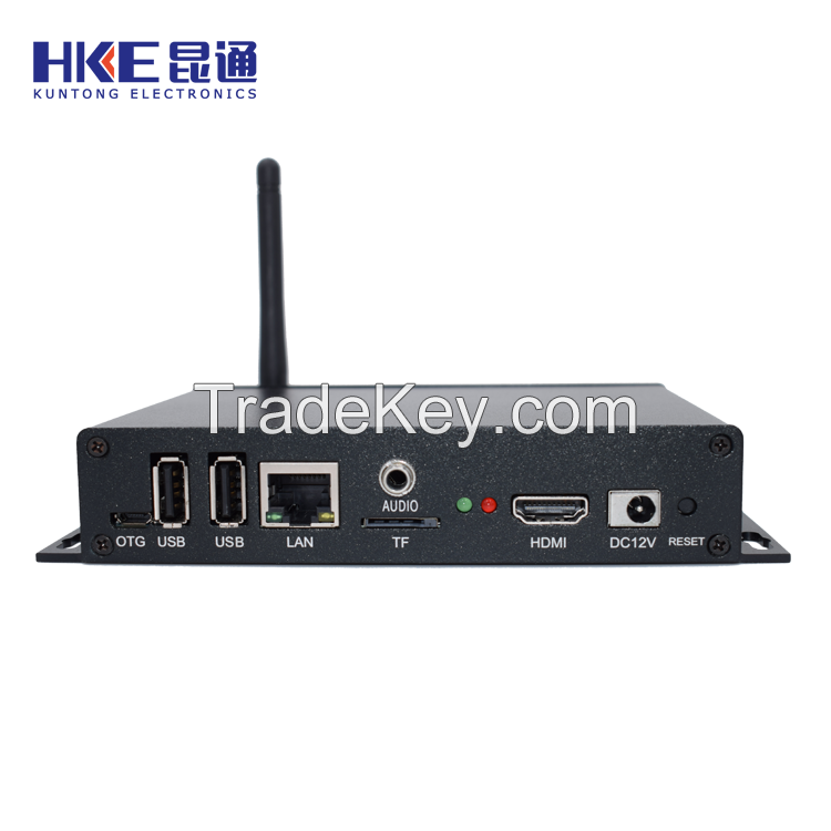 easy to use network digital signage media player mini box with online remote control contents management software