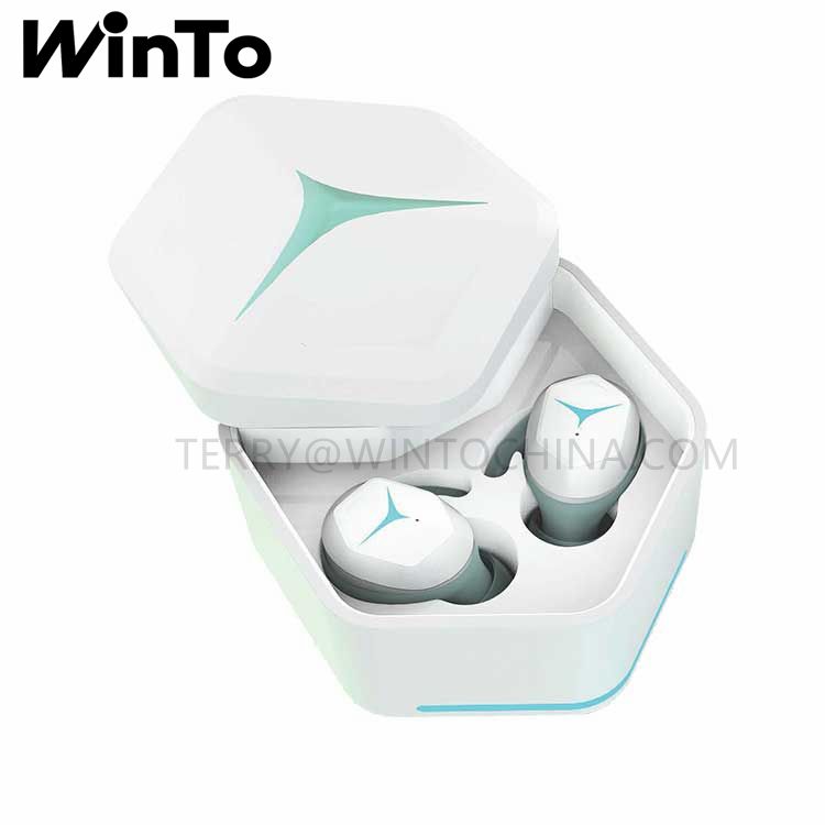 Fashion TWS True Wireless Stereo Headphone Bluetooth Earphones Earbuds with Breathing LED Light