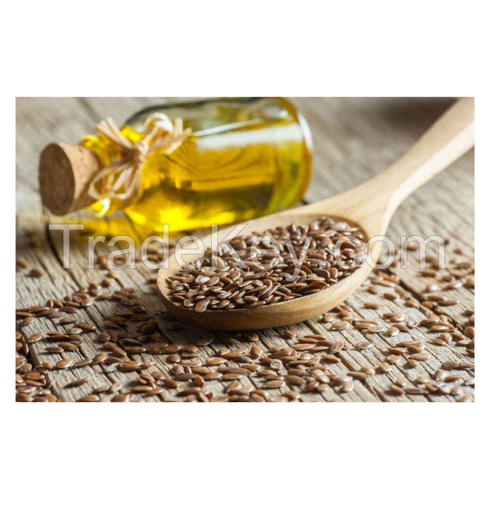 Factory Supply Cold Pressed Linseed Oil Bulk Food Grade 100% Pure Natural Organic Flax Seed Oil